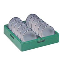 Кассета зеленая для 12 суповых тарелок диаметром 240 мм