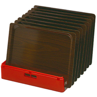 Кассета красная для 7 подносов размером 530х370 мм