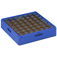 Кассета синяя для 49 стаканов диаметром 60 мм и высотой 70 мм