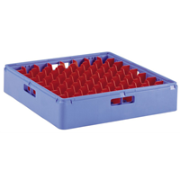 Кассета синяя для 64 стаканов диаметром 50 мм и высотой 70 мм