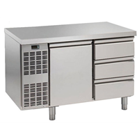 Стол холодильный Electrolux, 1 дверь и 3 ящика, 265 л