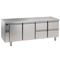 Стол холодильный Electrolux, 2 двери и 4 ящика, 560 л, выносной холодильный агрегат